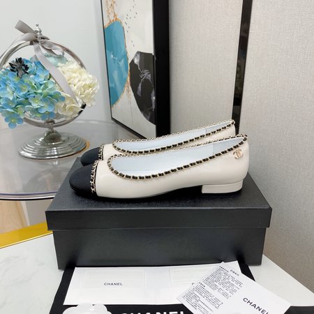 Chanel Round-toe chain women s shoes lambskin inner lining sheepskin heel height: 2cm/4.5cm/6.5cm