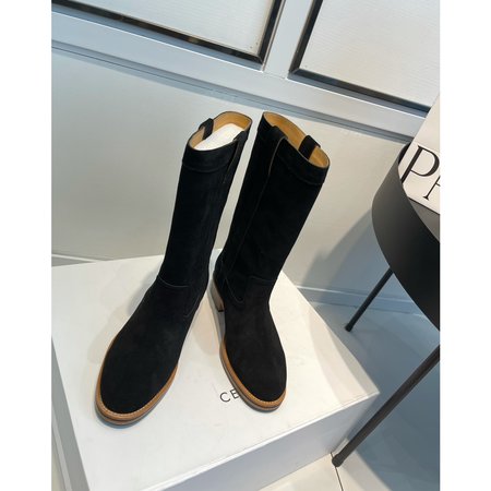 Celine leather knight boots