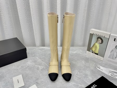 Chanel High boots with standard buckle design