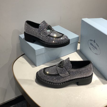 Prada diamond loafers