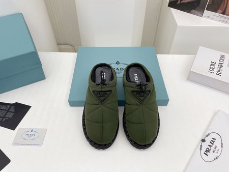 Prada Space Cotton Slipper Boots