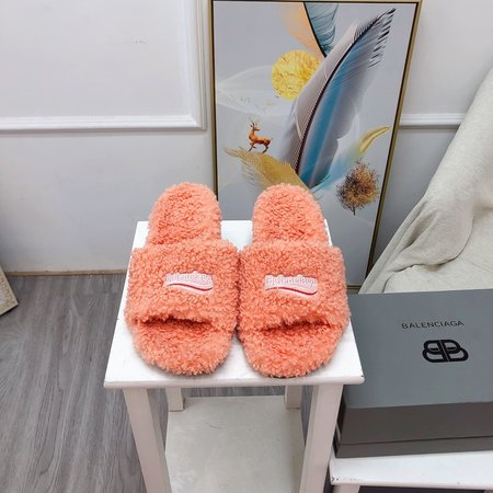 Balenciaga Fur slippers