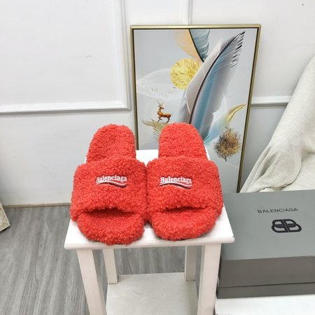 Balenciaga Fur slippers