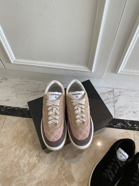 Chanel suede sneakers