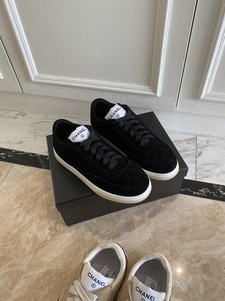 Chanel suede sneakers