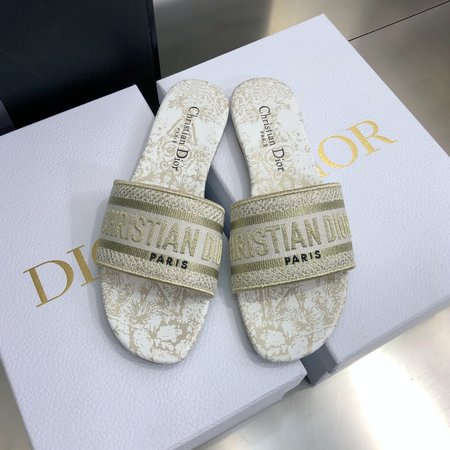 Dior Flat sandals/block heel slingback slippers