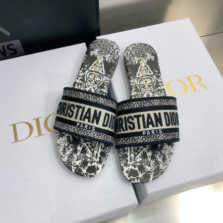 Dior Flat sandals/block heel slingback slippers