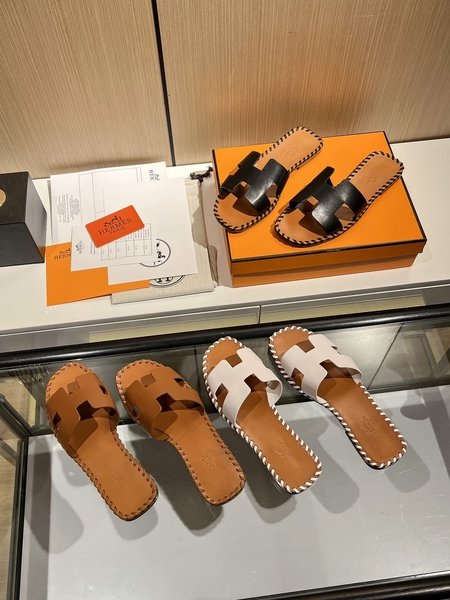 Hermes pure handmade slippers