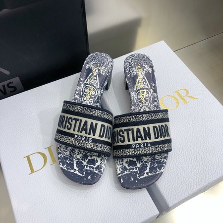 Dior Flat sandals/block heel slingback slippers