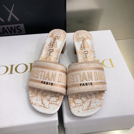 Dior Flat sandals/block heel slingback slippers