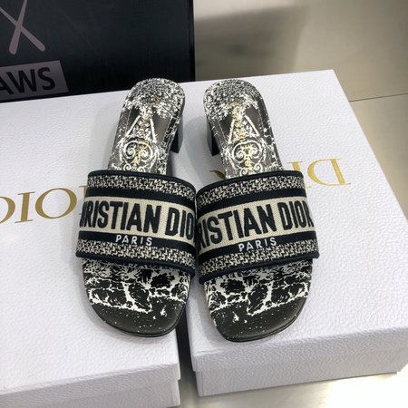 Dior Flat sandals/block heel slingback slippers