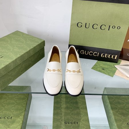 Gucci genuine leather outsole loafers