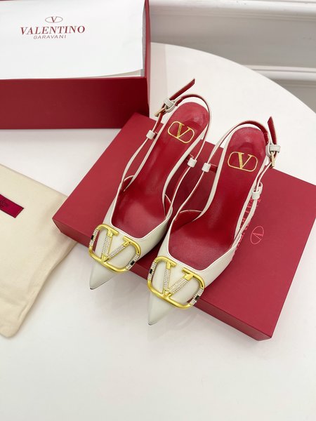 Valentino Big V diamond buckle sandals