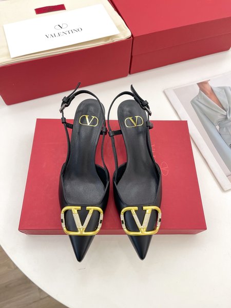 Valentino Big V diamond buckle sandals