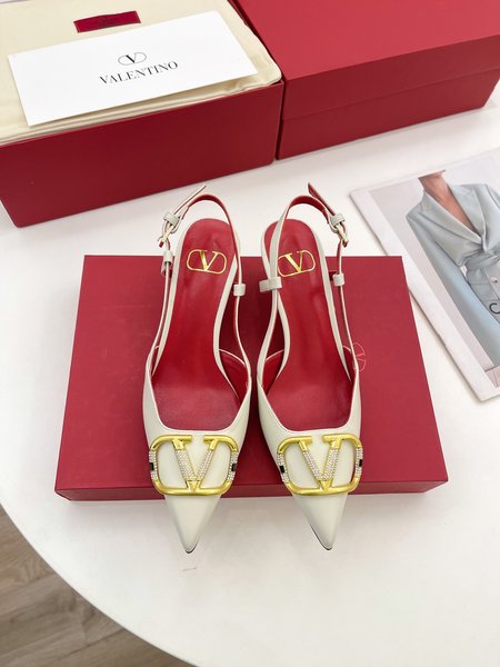 Valentino Big V diamond buckle sandals