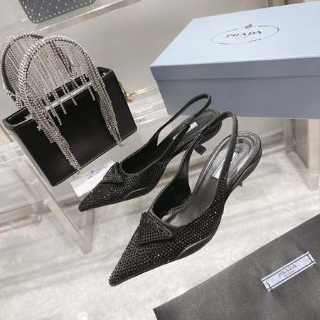 Prada Diamond Kitten Heels