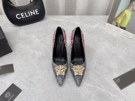 Versace women s colorful sequin shoes