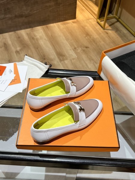 Hermes Sheepskin slippers