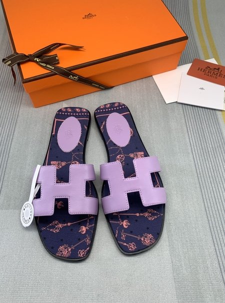 Hermes HERMES plain calfskin sandals