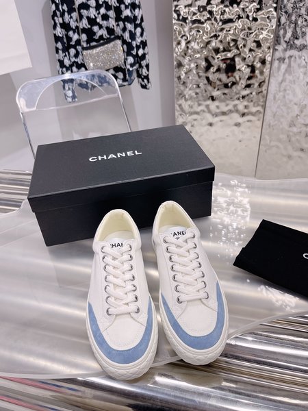 Chanel canvas shoes