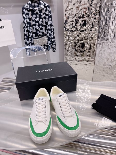 Chanel canvas shoes