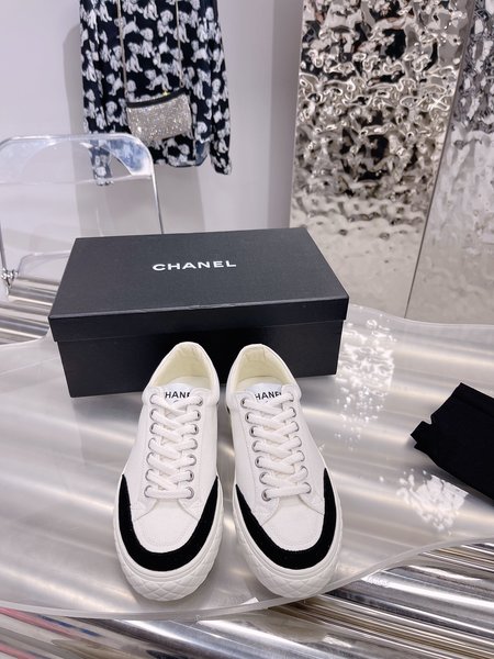 Chanel canvas shoes