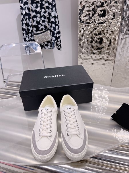 Chanel canvas shoes