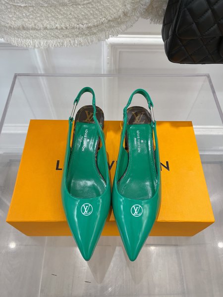 Louis Vuitton Bright Metal Heel Sandals