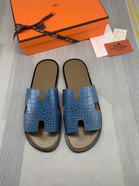 Hermes First layer calfskin slippers