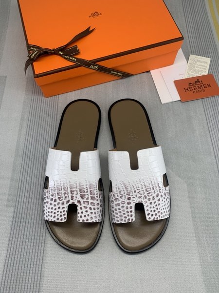 Hermes First layer calfskin slippers