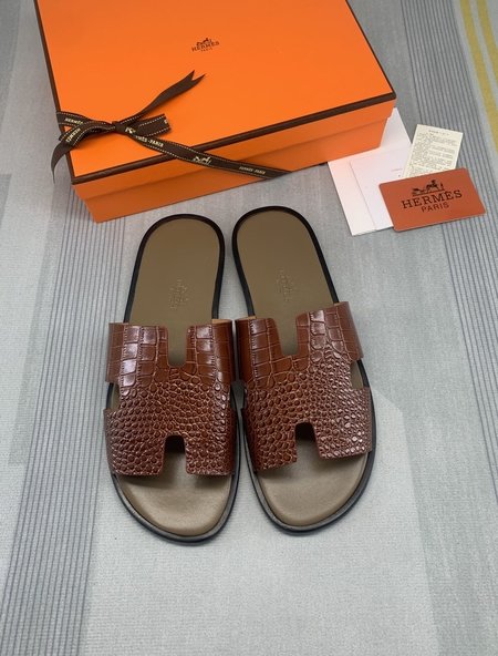 Hermes First layer calfskin slippers