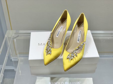 Manolo Blahnik rhinestone high heels