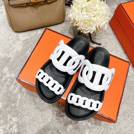 Hermes Chain Pig Nose Slippers