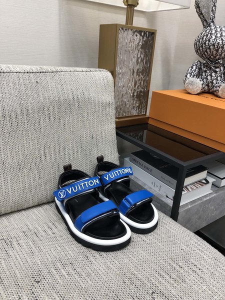 Louis Vuitton sandals sheepskin