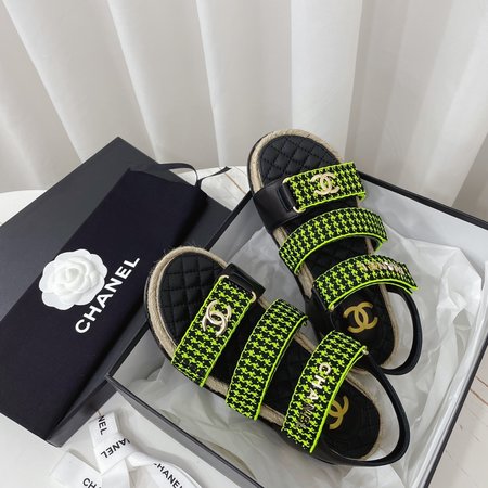 Chanel Minimalist Rope Platform Sandals