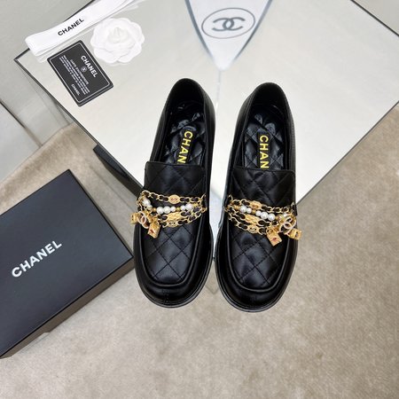 Chanel chain loafers