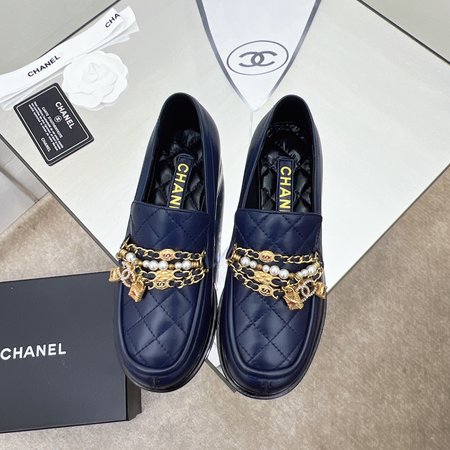 Chanel chain loafers