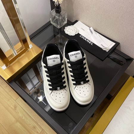 Chanel panda flat shoes