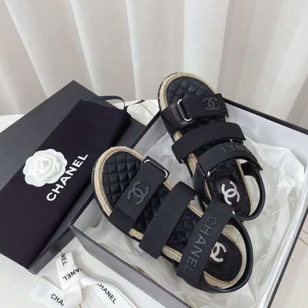 Chanel Minimalist Rope Platform Sandals