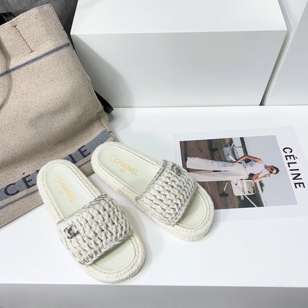 Chanel Woven slippers