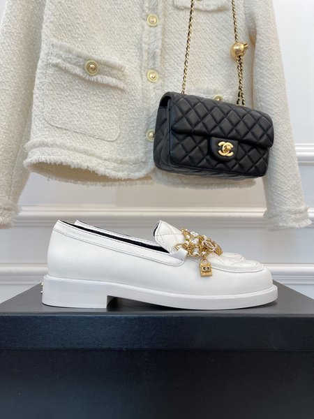 Chanel Calfskin Beaded Loafers