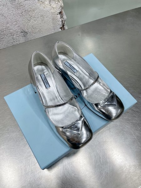 Prada metal high heels
