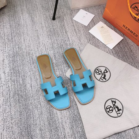 Hermes H slippers classic