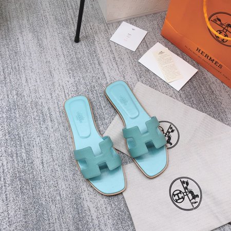 Hermes H slippers classic