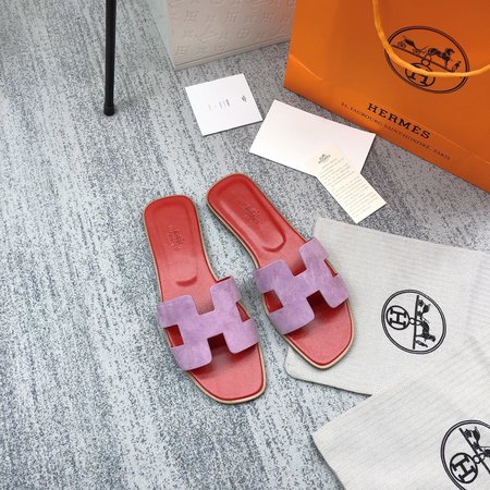 Hermes H slippers classic