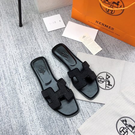 Hermes H slippers classic