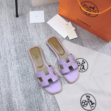 Hermes H slippers classic