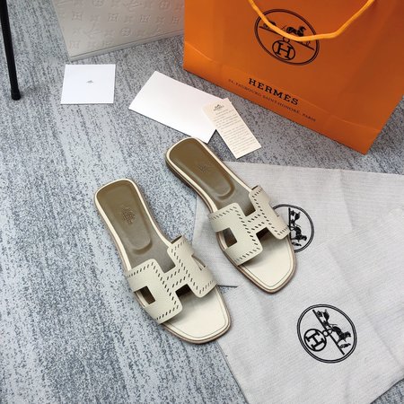 Hermes H slippers classic