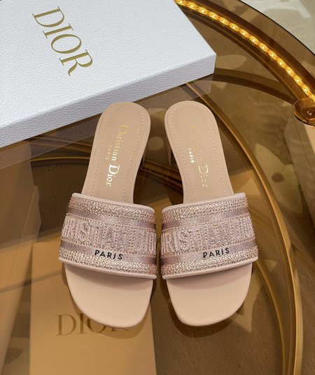 Dior DWAY women s shoes CD letter hot diamond slingback slippers