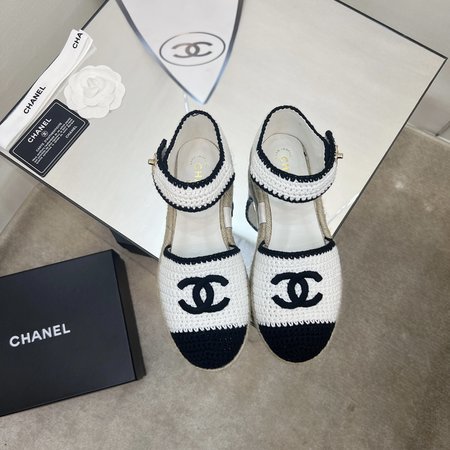 Chanel Handwoven Espadrilles Sandals